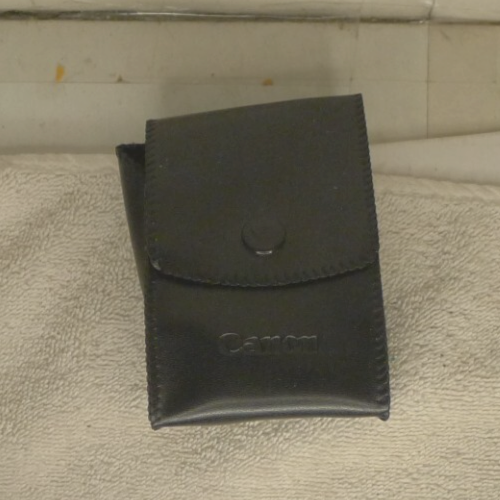 Canon Speedlite 244T 214T Flash Black Custodia a Scatto - SOLO CUSTODIA - Giappone - Vintage - Foto 5 di 5