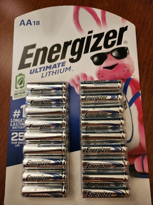 18 Pack AA Energizer ULTIMATE LITHIUM Longest Lasting Battery Leak Proof Exp2048