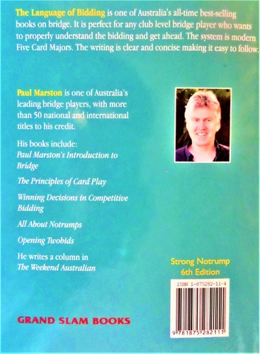 LATEST REPRINTED 6TH EDITION LANGUAGE OF BIDDING PAUL MARSTON STRONG NO TRUMP - Picture 3 of 6