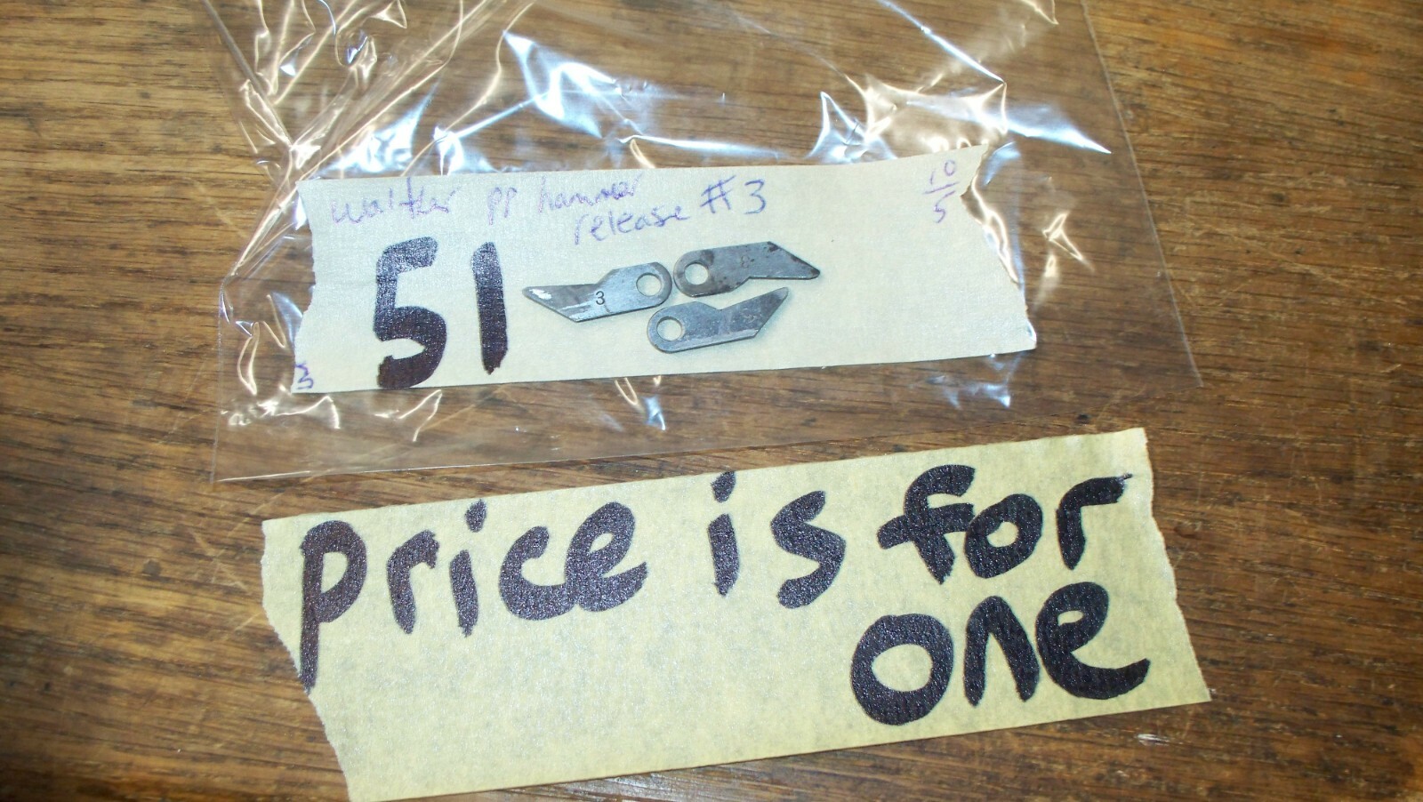 Walther, PP model, one hammer #3 release