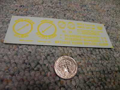 Herald King decals HO North Eastern Rr yellow  ZZ33