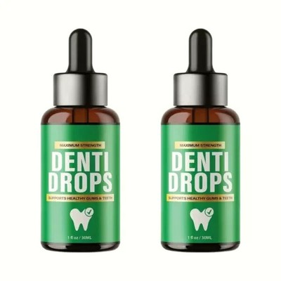 2-Pack Dentidrops Pro for Dental Support & Healthy Teeth Liquid Drops