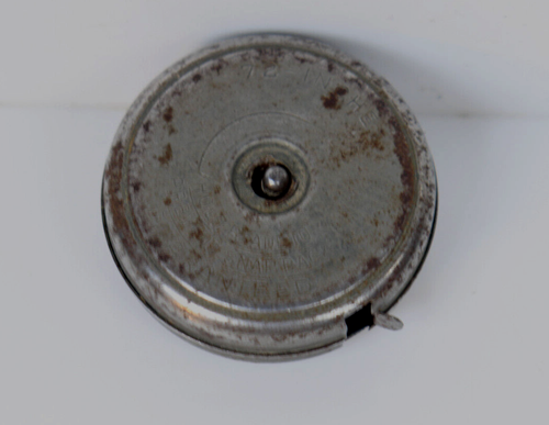 Cinta métrica vintage BALDWIN Handi-Rule 72" L estuche metálico retráctil #RM24 - Imagen 2 de 3