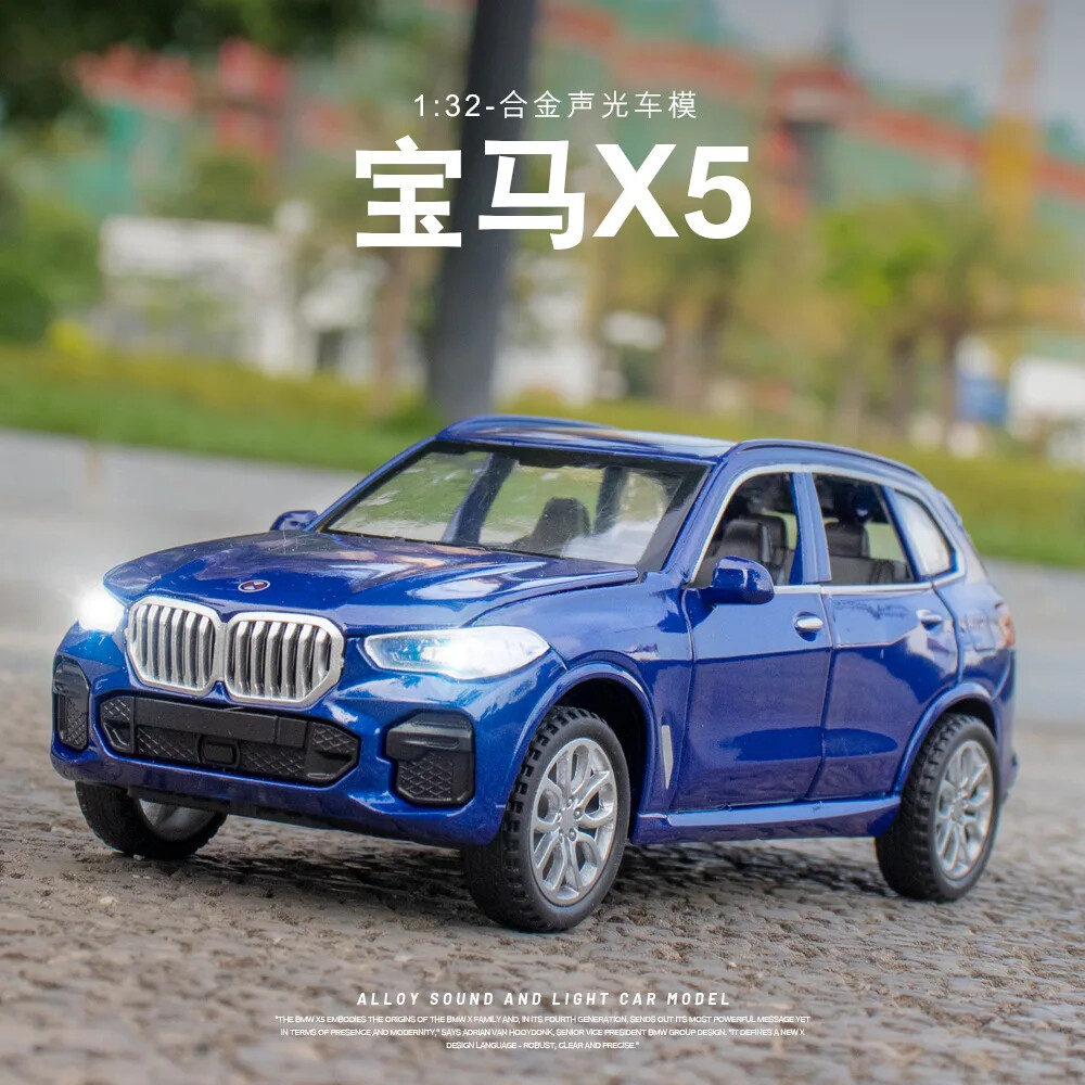 1:32 BMW X5 SUV Diecast Alloy Model car Sound Light Pull Back