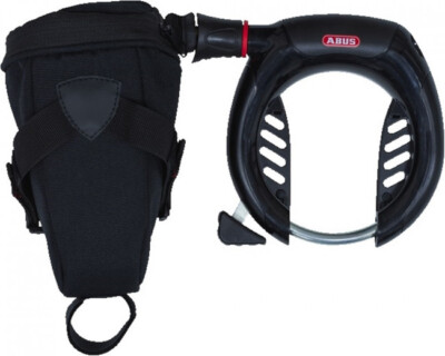 Abus Rahmenschloss Schloss Pro Shield Plus 5950 NR + ST 5950 Halter und Tasche