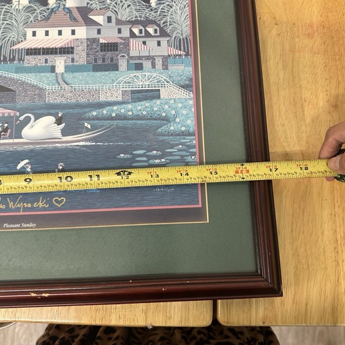 Vtg. Painting "PLEASANT SUNDAY " Calendar Print by Charles Wysocki Signed Framed - Picture 7 of 22
