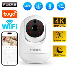 Tuya Smart 5MP 8MP 4K Wireless WiFi IP Camera Home Security CCTV IR Night Vision