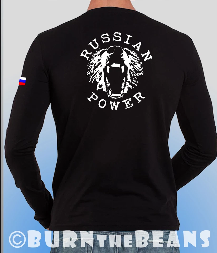 T-shirt Russia Putin maglietta potere russo - Immagine 3 di 4