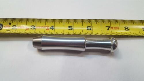 GRANDE PIPA DA FUMO TABACCO IN METALLO MADE IN USA!!! ARGENTO *NUOVO DESIGN* CHILLUM - Foto 3 di 4