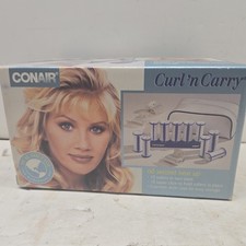 Vintage 1997 CONAIR Curl 'n Carry Travel Hot Rollers Set TS10A