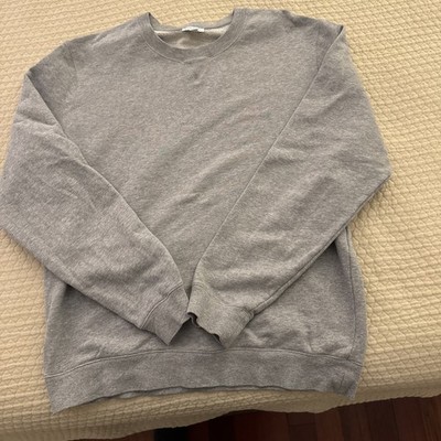 Sunspel Men's Loopback Sweatshirt Size Large Grey