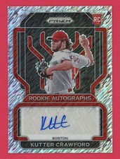 Kutter Crawford RC Auto /7 FOTL Shimmer 2022 Panini Prizm Rookie Autograph