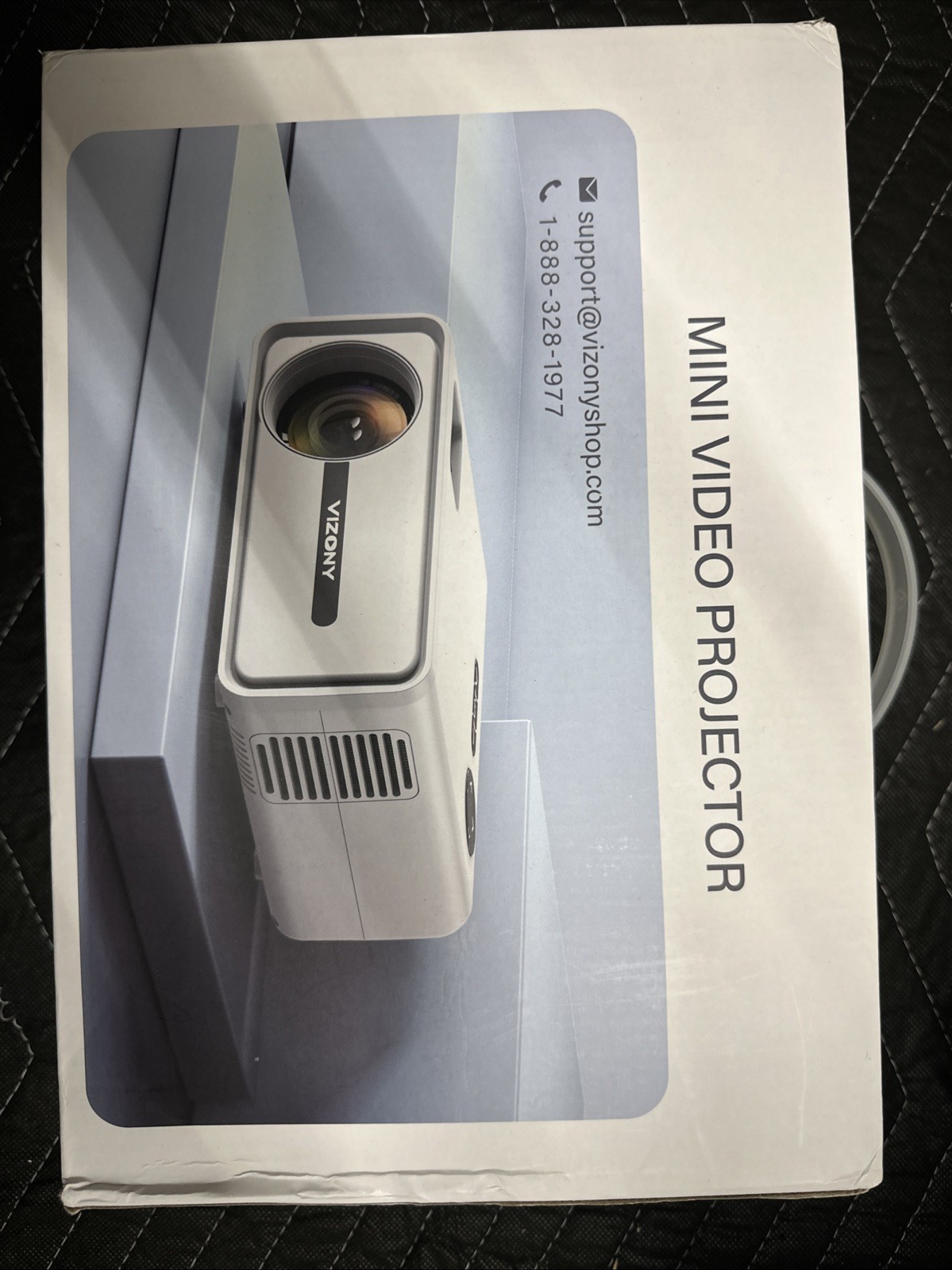 Vizony Mini LCD Projector With Remote And Cable Model DP04 - White