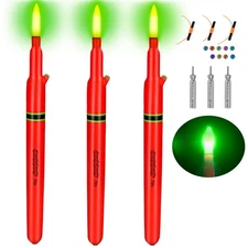 Lighted Fishing Floats, Weighted Floats Catfish Pole Floats LED Lighted Brigh...