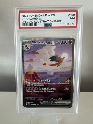 Charizard ex graded PSA 7 for sale on eBay