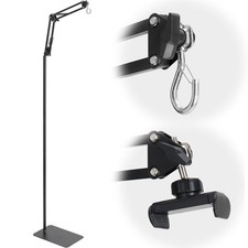 Reptile Lamp Stand, Adjustable 15-46 in Heat Lamp Stand, Metal Floor Light Ho...