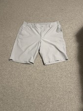 Greg Norman Men's Gray Golf Shorts Size 34 Flat Front Belt Loops Stretch