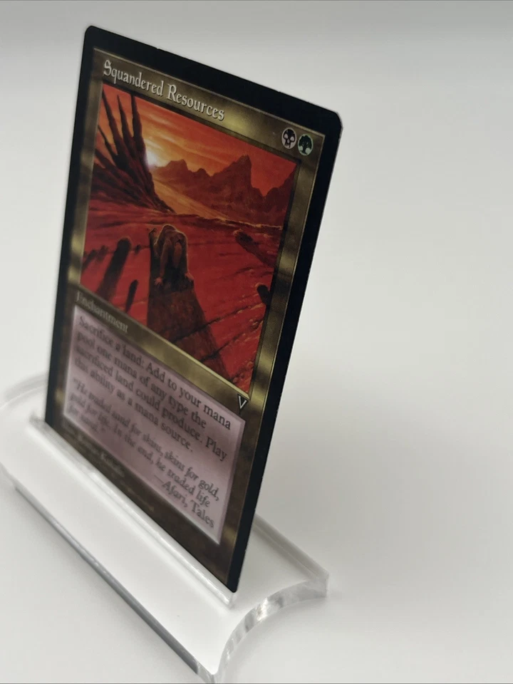 Squandered Resources Visions 1996 Near Mint never Played Mtg Magic The Gathering - Image 3 of 4