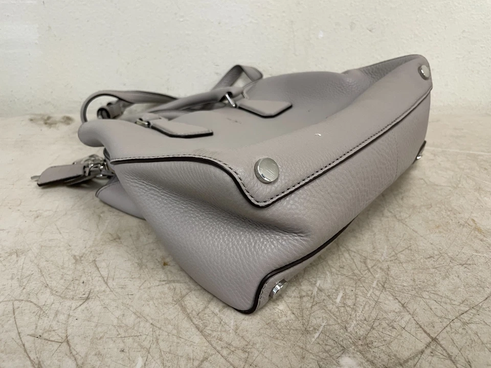 Michael Kors Bolso de Mano Cuero Gris Taupe Cartera de Hombro Cartera Bolso de Mano Foto 4 de 4
