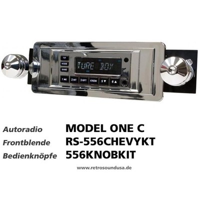RetroSound RS-556CHEVYKT Frontblende mit Metall-Bedienknöpfe