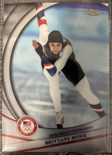 2026 Topps Chrome Olympics Brittany Bowe - USA Speedskating #27 base