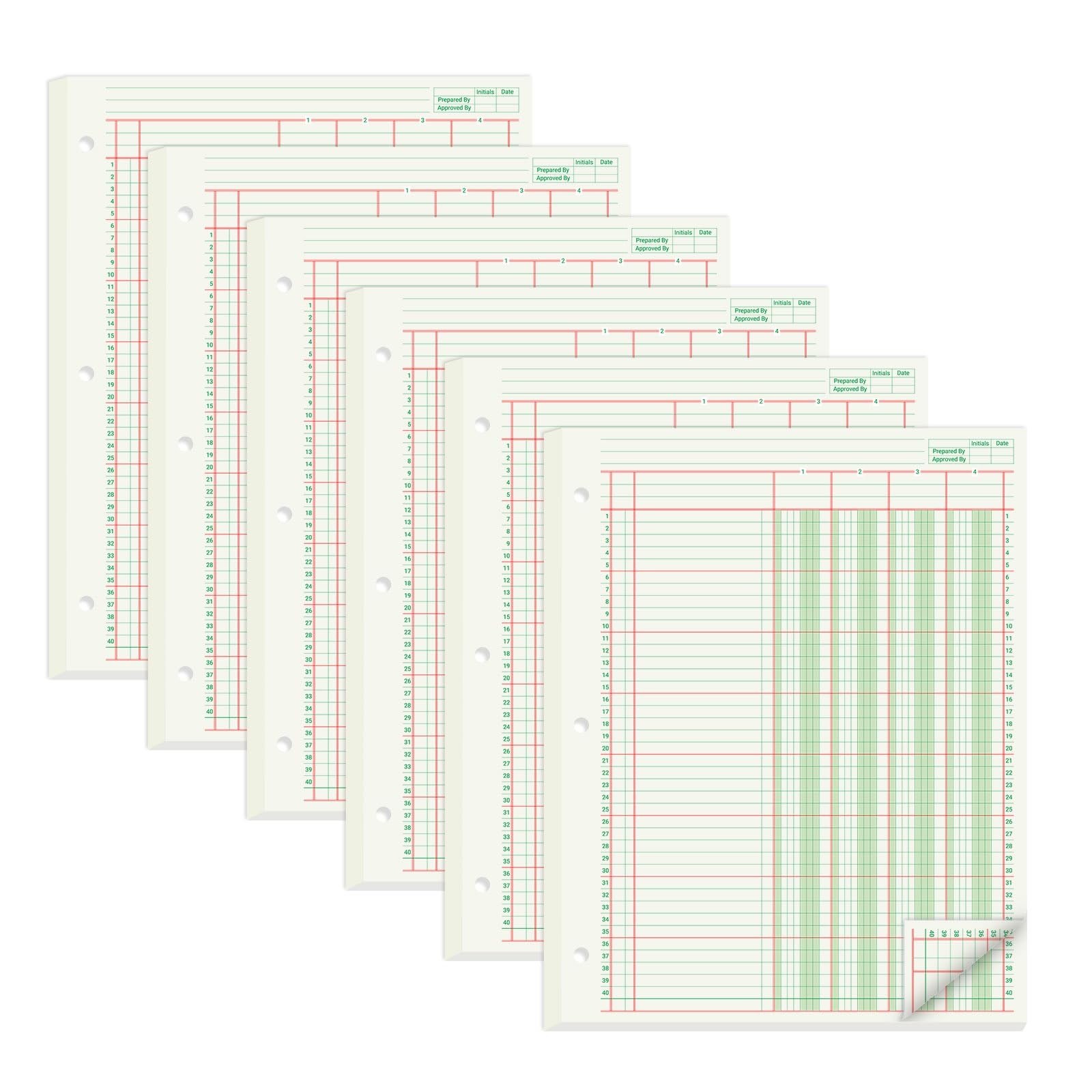 300 Sheets Columnar Analysis Pads 4 Column Accounting Paper, 8.5X11 ...