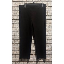 Quince Ultra-Stretch Ponte Straight Leg Pants Black LB57694-DKBIZ01-8375 Wmns L
