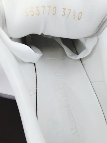 Alexander McQueen Oversized Larry Triple Blanc D'Occassion Ue 37.5 UK 4.5 US 7 - Imagen 9 de 10