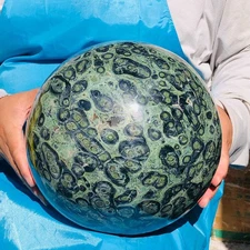 12.7kg Natural Peacock Eye Ball Polished Quartz Crystal Healing Specimens 2734