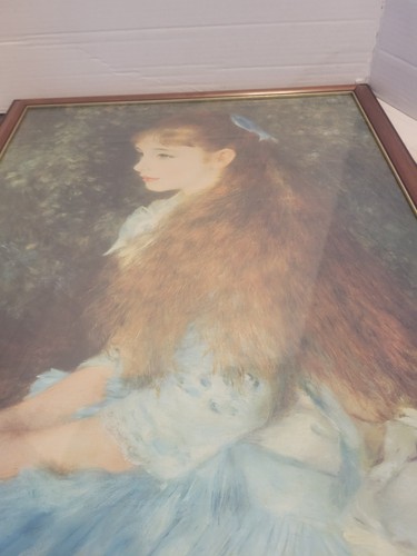 Vintage Pierre - Auguste Renoir Little Irene Portrait Framed Litho Art Print - Picture 2 of 7