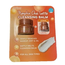 Purlisse Pumpkin Chai Latte Cleansing Balm 3.4 Oz + Bonus Travel Size 0.4 Oz Jar