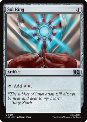 Sol Ring - 0211 - NM - Commander: Marvel Super Heroes - MTG
