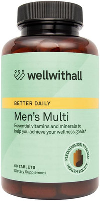 Multivitamin for Men with Zinc, Vitamin D, B12, K2 & Calcium | Supports Immunity