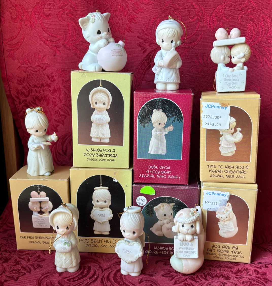 PRECIOUS MOMENTS LOT Of (7) 15768-102326-102350-115320-520276-520497-523852 NIB