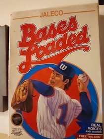 BASES LOADED W BOX & BASEBALL STARS NES Nintendo Entertainment System Lot 2 Game