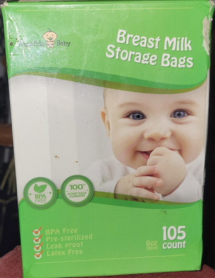 Bonafide Baby Breast Milk Storage Bags 105 Count 6oz BPA Free Leak Proof
