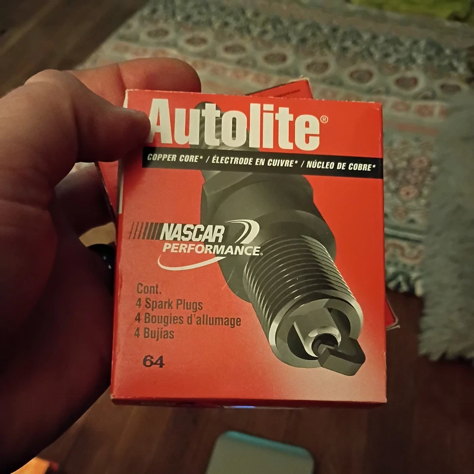 Juego de 4 bujías Autolite cobre nuevo en caja 64 resistencias CA Motorcraft Champion Foto 2 de 2