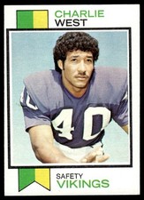 1973 TOPPS CHARLIE WEST MINNESOTA VIKINGS #328 DP32