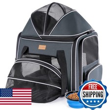 Morpilot Top and Side Expandable Cat Carrier for Pets up to 20lbs