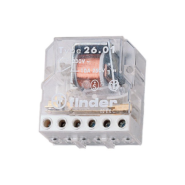 Finder 10A Step Relay 12VAC SPST-NO