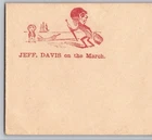 Civil War Patriotic Cover Jeff Davis On March Confederate Caricature Envelope