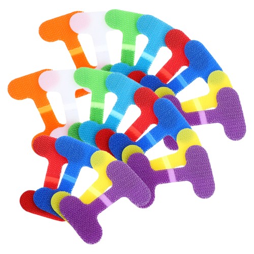 20 Pcs Marking Straps Nylon Writable Cord Tags Colorful Writeable Cable Labels - Afbeelding 10 van 12