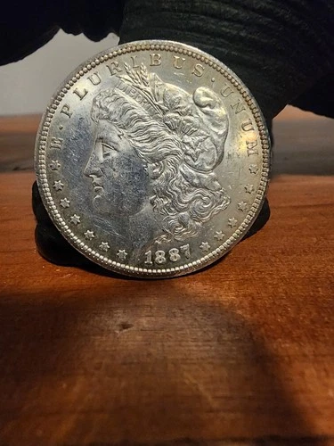 1887 S morgan silver dollar