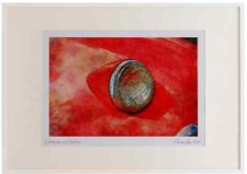 465005 1960 Austin Healey Sprite Watercolour Picture Frame Ltd Ed A3