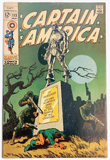 Captain America 113 1969 STERANKO Cover Art Madame Hydra Avengers Marvel VF VF+