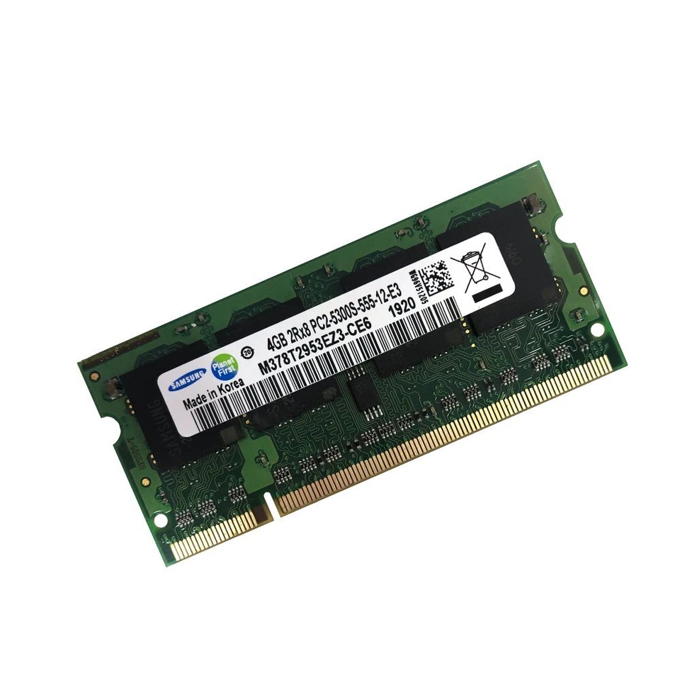 4GB 2GB 1GB DDR2 PC2-5300S 667MHz 1.8V portatile SODIMM RAM per Samsung IT - Immagine 2 di 4