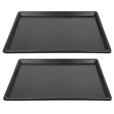 2pcs 31.9"x22.8" Replacement Tray for Dog Crate Plastic Cage Bottom Pan