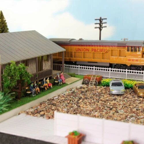50*Alle Sitzend 1:87 Bemalte Figuren Passagier HO Scale Sitzende Menschen DE - Bild 3 von 7
