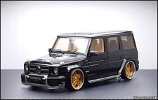 1/18 Minichamps Mercedes Benz Brabus B63 Black With 23 Inch Gold Wheels