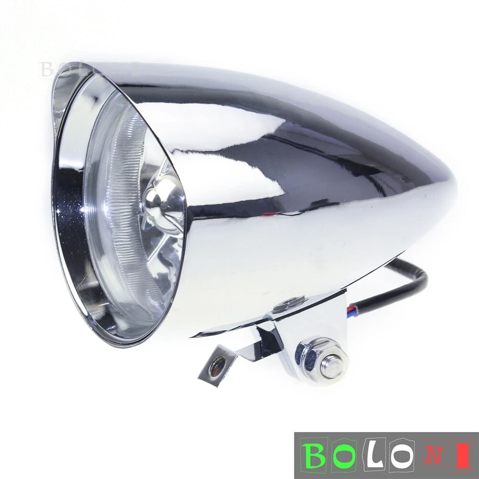 4.5" Bullet Headlight For Harley Big Twins Chopper Sportster 1200 883 Dyna — 第 4/4 张图片
